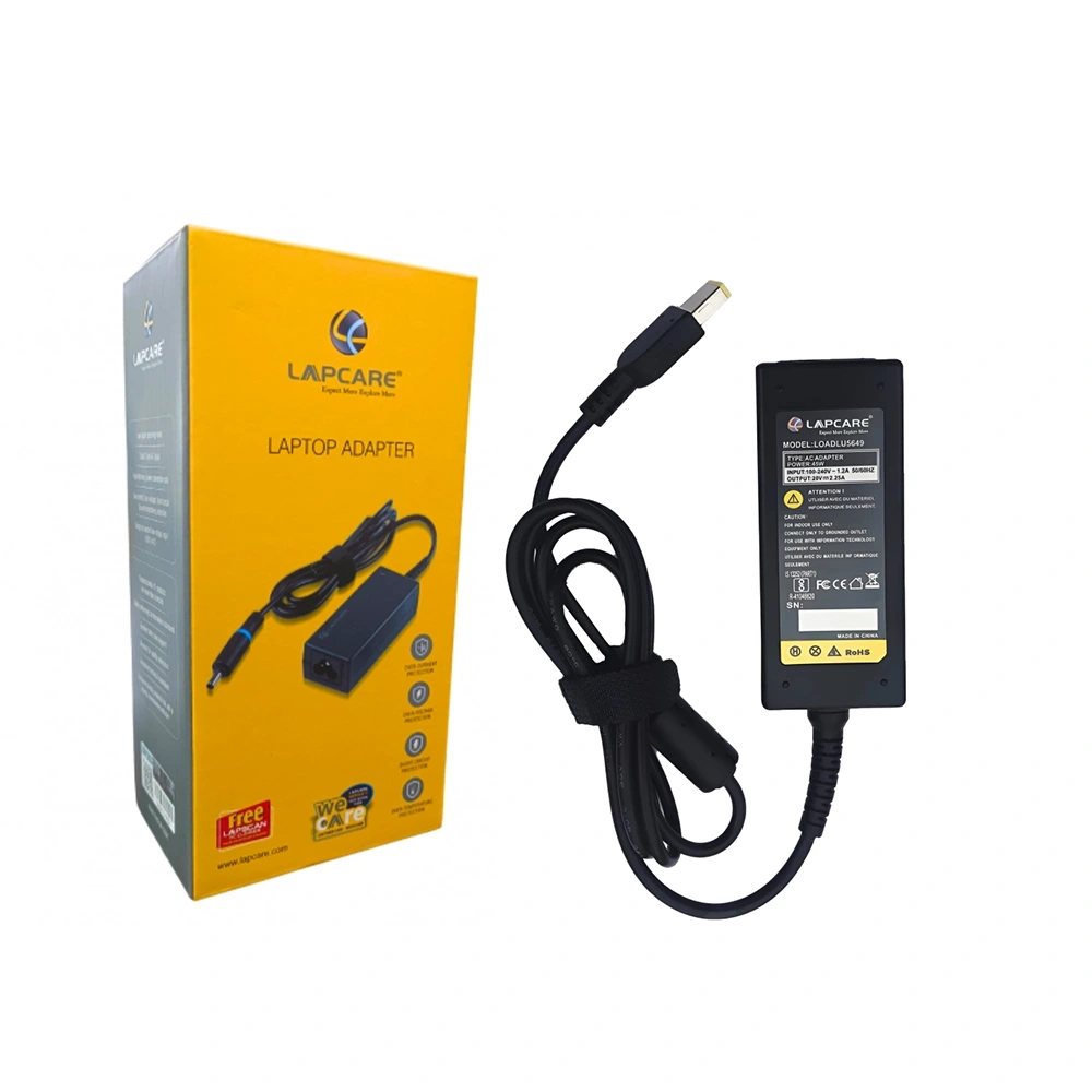 Lapcare Laptop Adapter Compatible For Lenovo 45w | 20v/2.25a | USB Pin view 4